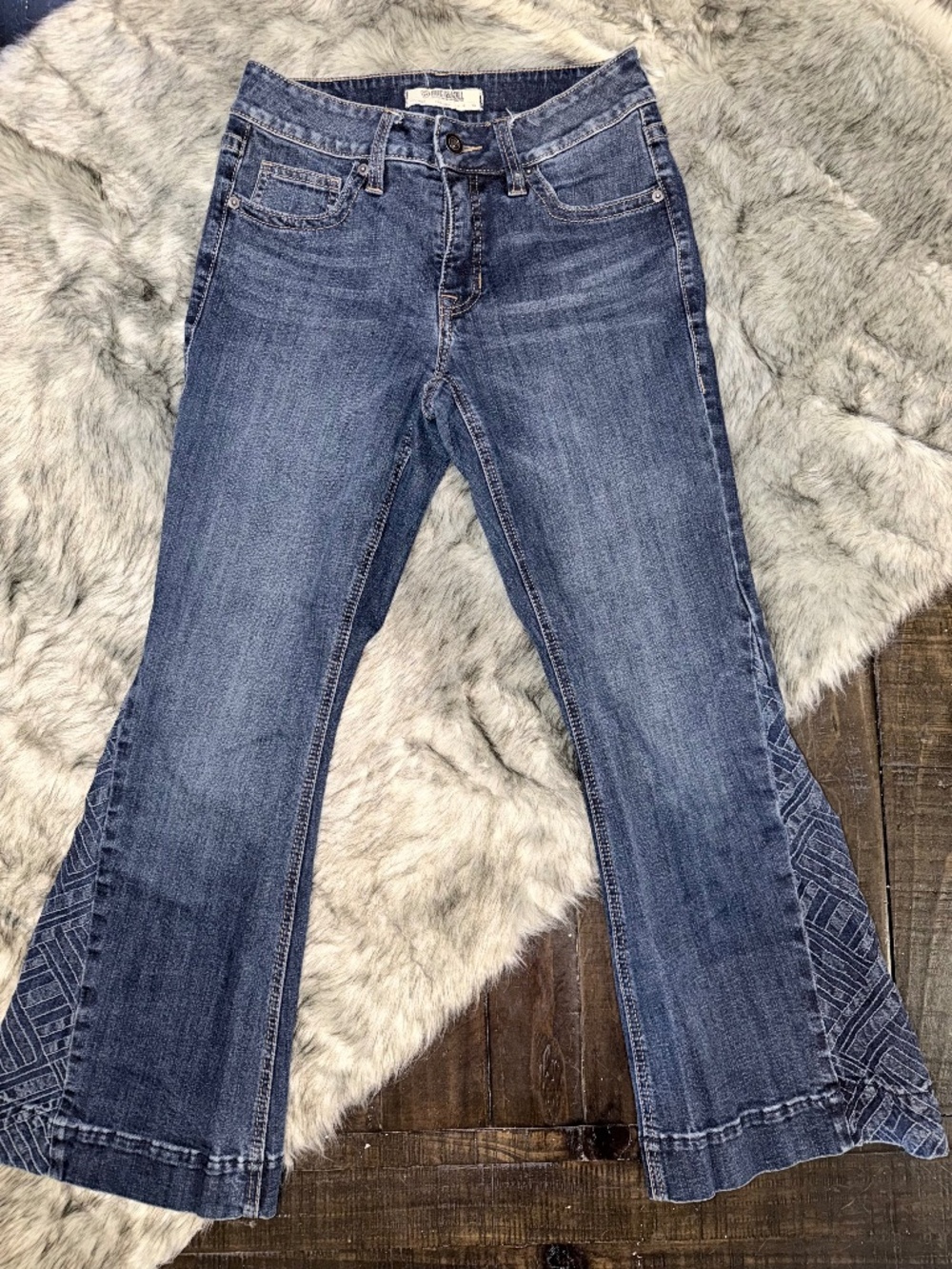 🤎 ROCK & ROLL DENIM // Mid Rise Flare Western Jeans // Size 29